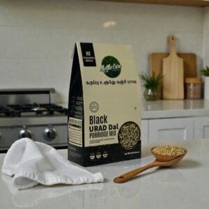 Karuppu Ulundhu Kanji Mix | Black Whole Urad Dal Porridge Mix | 250 Gm Pack | No Preservatives | Mettle Care